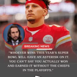 NICK WRIGHT: No Chiefs, No Real Champion? “Whoever wins this year’s Super Bowl will have an asterisk on it. You can’t say you actually won and earned it without the Chiefs in the playoffs.” — Nick Wright, reacting to Kansas City’s elimination on the road to the Super Bowl. Kansas City is out… but the debate isn’t. Does a Lombardi still hit the same without Patrick Mahomes and the Chiefs standing in the way?