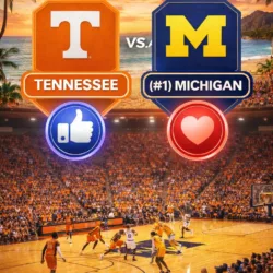 MARCH MADDNESS: Michigan and Tennessee Set for Prime-Time Elite Eight Collision